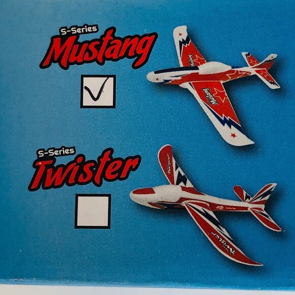 Fun to Fly S-Series Mustang Free Flight Glider 310mm x 252mm New in Box Age 6+ - Picture 8 of 12